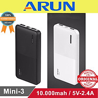 Pin sạc dự phòng Arun Mini Power Pank Mini 3 10.000mAh - Hàng chính hãng