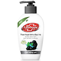 Nước Rửa Tay Diệt Khuẩn Cân Bằng pH Lifebuoy Than Hoạt Tính Và Bạc Hà (180g)