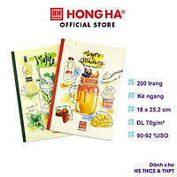 Vở 4 ly ngang Hồng Hà 200 trang Cooktail | | Vở học sinh miền Trung - Nam 0756