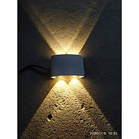 Đèn trang trí hắt tường 2 đầu 4w chống nước,nguồn nhôm đúc chống nước IP66