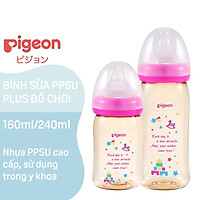 Bình Sữa PPSU Plus Pigeon Hình Đồ Chơi 160/240ML