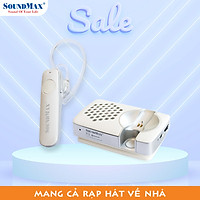 Tai nghe đàm thoại bluetooth + loa kiêm đế sạc năng lượng mặt trời SoundMax F-3 | Bluetooth Earphone + Solar Charging Dock with Speaker SoundMax F3 - Hàng Chính Hãng