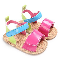 Summer Baby Girls Sweet Mixed Colors Newborn Infant Toddler Soft Soled PU Leather Princess Kids Sandal Shoes