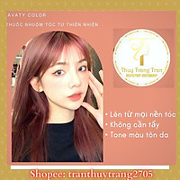 Thuốc Nhuộm Tóc Màu NÂU HỒNG ĐÀO Không Tẩy (Giá sỉ)