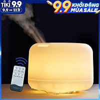 Máy Khuếch Tán Tinh Dầu Siêu Âm Loại Lớn có Đèn LED đổi màu Và Remote Điều Khiển Cao Cấp