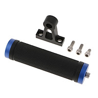 Video Cage Kit for Aluminum DSLR Cameras with Handle on The Top Handle for 5DII Blue