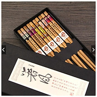 Đũa tre Tanaka in họa tiết hoa văn tinh xảo - Nội địa Nhật Bản (Set 05 đôi)