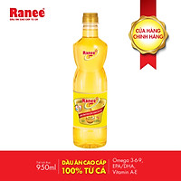 Dầu ăn cao cấp 100% từ cá Ranee 950ml