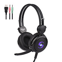 KUBITE T-591 Gaming Headset with Mic Over Ear Headphones Computer Headsets Noise Cancelling Earphone Audio Control for