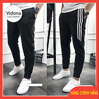 QUẦN THỂ THAO NAM, QUẦN NỈ NAM 3 SỌC NGẮN
