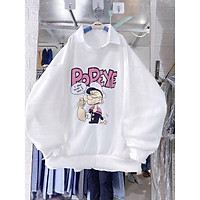 Áo Sweater Chất Liệu Nit Bông In Hoạ Tiết Phong Cách Hàn Quốc Popepy