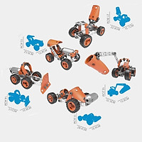 Đồ chơi phát triển kỹ năng Steam - Đồ chơi lắp ghép Build&Play - lắp ghép mô hình xe nâng - cần cẩu - ô tô - xe máy - máy bay Toyshouse 7703 - 7721 - 7722 -7754