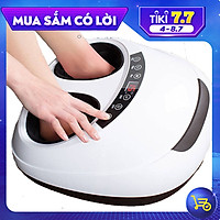 Máy Massage Chân VISPO - Massage Lòng Bàn Chân, Ngón Chân - Máy Massage Sử Dụng Con Lăn Và Áp Suất Khí- Màu Trắng