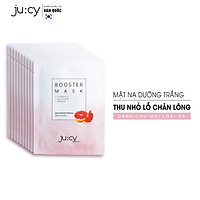Combo 10 Mặt nạ dưỡng trắng căng bóng da Hàn Quốc Ju:cy Booster Mask