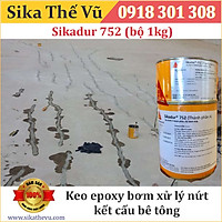Keo epoxy bơm xử lý nứt kết cấu bê tông - Sikadur 752 (bộ 1kg)