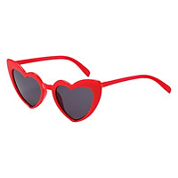 Love Heart Shape Sun Glasses Cute Eyewear for Women Girls Shopping Travel Party Accessories