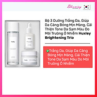 Bộ 3 Sản Phẩm Làm Sạch, Cấp Ẩm Trắng Da Huxley(Toner Extract It 120ml+SR Brightly Ever After 30ml+Kem Anti–Gravity 50ml)