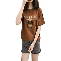 Áo thun nữ coffee phong cách T&D d407 màu đồng