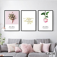 Bộ tranh treo tường phong thủy trang trí nội thất đẹp và giá rẻ nhất thị trường ĐL 07