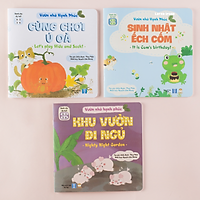  Sách Tương Tác - Bộ Vườn nhà Hạnh phúc(3 cuốn) - Sách Truyện Song Ngữ Tiếng Việt - Anh (Sách Đọc To cho bé từ 0-1-2-3-4-5-6 tuổi)