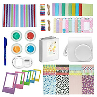 Camera Accessories Compatible with Instax Mini 9 or Mini 8 8+ Include Case/Album/Selfie Lens/Filters/Wall Hang Frames/Film Frames/Border Stickers/Corner Stickers