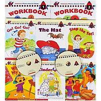 Scholastic Phonics Booster Books : Box Set Level 1 (Include 6 Books, 2 Workbooks and 2 Audio CDs)