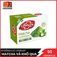 Xà Bông Cục Lifebuoy 90g Matcha & Khổ Qua Từ Thiên Nhiên Giúp Bảo Vệ Khỏi 99.9% Vi Khuẩn Gây Bệnh