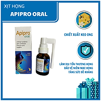 Xịt họng keo ong kháng khuẩn Apipro Oral - nhập khẩu Châu Âu (20 ml)