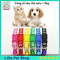Vòng cổ cho chó mèo thú cưng: Vòng chuông bấm - Lida Pet Shop