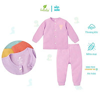 Bộ tay dài Lullaby cho bé gái NH25-19 Tím