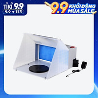 Portable Professional Airbrush Spray Booth Kit Airbrush Extractor Exhaust Filter Paint Kit for Model Crafts