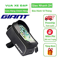 Túi khung xe đạp GIANT 071 Chất liệu PU+EVA chống nước Đựng được điện thoại: 5.8-6.2″ Cảm ứng TPU, Kích thước: 20x11x12