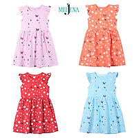 Đầm bé gái tay cánh tiên in Bướm 14-38 kg MEEJENA - 100% COTTON 4C - 1934