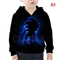 Áo Khoác Hoodie In Hình Sonic The Hedgehog Game Hoạt Hình 3d Giản Dị Dành Cho Trẻ Nhỏ