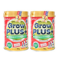 Combo 2 hộp Sữa bột Nutifood Grow Plus + Đỏ 900g - Sữa cho trẻ 1-10 tuổi bị suy dinh dưỡng