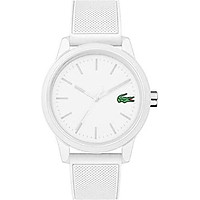 Lacoste Men's TR90 Quartz Watch with Rubber Strap, White, 20 (Model: 2010984)