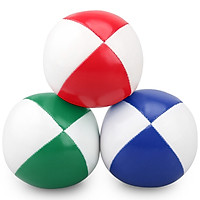 3pcs Juggling Balls 65mm PU Stuffed Balls Juggling Set for Kids Beginners