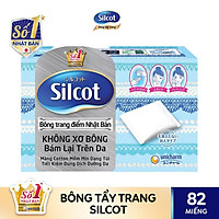 Silcot Bông Trang Điểm (bông tẩy trang) Nhật Bản (Hộp 82 miếng)