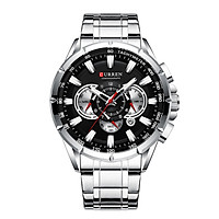 Curren Men Businiess Watch Exquisite Alloy Case Stainless Steel Wrist Band Watch Classic Fashion 3 ATM Waterproof Quartz