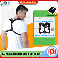 Đai Chống Gù và Định Hình Lưng cao cấp HT SYS Back Posture Corrector - HTBPC01/HTBPC02 - Giúp định hình lại dáng đứng, tư thế ngồi, hỗ trợ làm giảm tình trạng gù lưng, vẹo cột sống