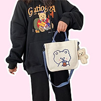 Túi tote vải canvas đeo chéo TV248