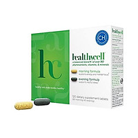 Healthycell Natural Anti Aging Multivitamin with Probiotics - Whole Food Sources - Antioxidants - Without Iron - Vegetarian - AM PM Formulas for Energy and Sleep - Men and Women Stem Cell Nutrition