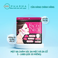 Mặt nạ chăm sóc da mặt và da cổ S-Labo Face&Neck Care Mask (Hộp 30 miếng)