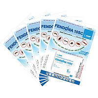 Combo 5 gói thuốc diệt muỗi, gián, kiến, ruồi, bọ chét, kiến ba khoang Fendona 10SC (5ml) (Bao bì mới)
