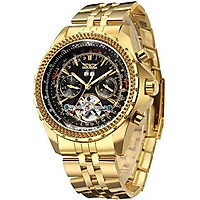 Gute Classic Multi Functional Automatic Mechanical Watch Luminous Tachymetre Big Face Calendar Watch with Month/Day/Date