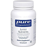 Pure Encapsulations - Junior Nutrients - Hypoallergenic Multivitamin/Mineral Blend Without Iron for Children Ages 4 and Up - 120 Capsules