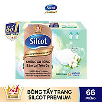 Silcot Bông Trang Điểm (bông tẩy trang) Nhật Bản Cao Cấp (Hộp 66 miếng)
