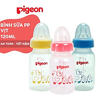 Bình sữa cổ hẹp PP tiêu chuẩn vịt Pigeon 120ml (2018)