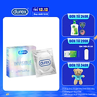Bao cao su Durex Invisible Extra Thin Extra Sensitive 1 Hộp 3 Bao