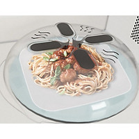 Nắp đậy thức ăn trong lò vi sóng 30x8.5cm+ Tặng kèm khăn lau san hô nhà bếp - Nắp đậy thông minh cho các loại lò vi sóng mang lại sự an toàn khi sử dụng